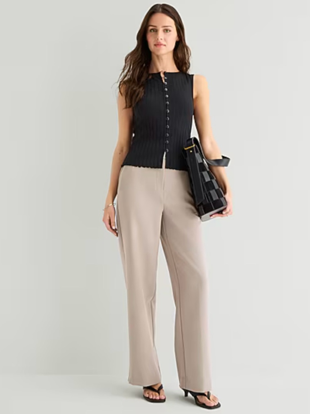 a.n.a Womens Crew Neck Sleeveless Vest